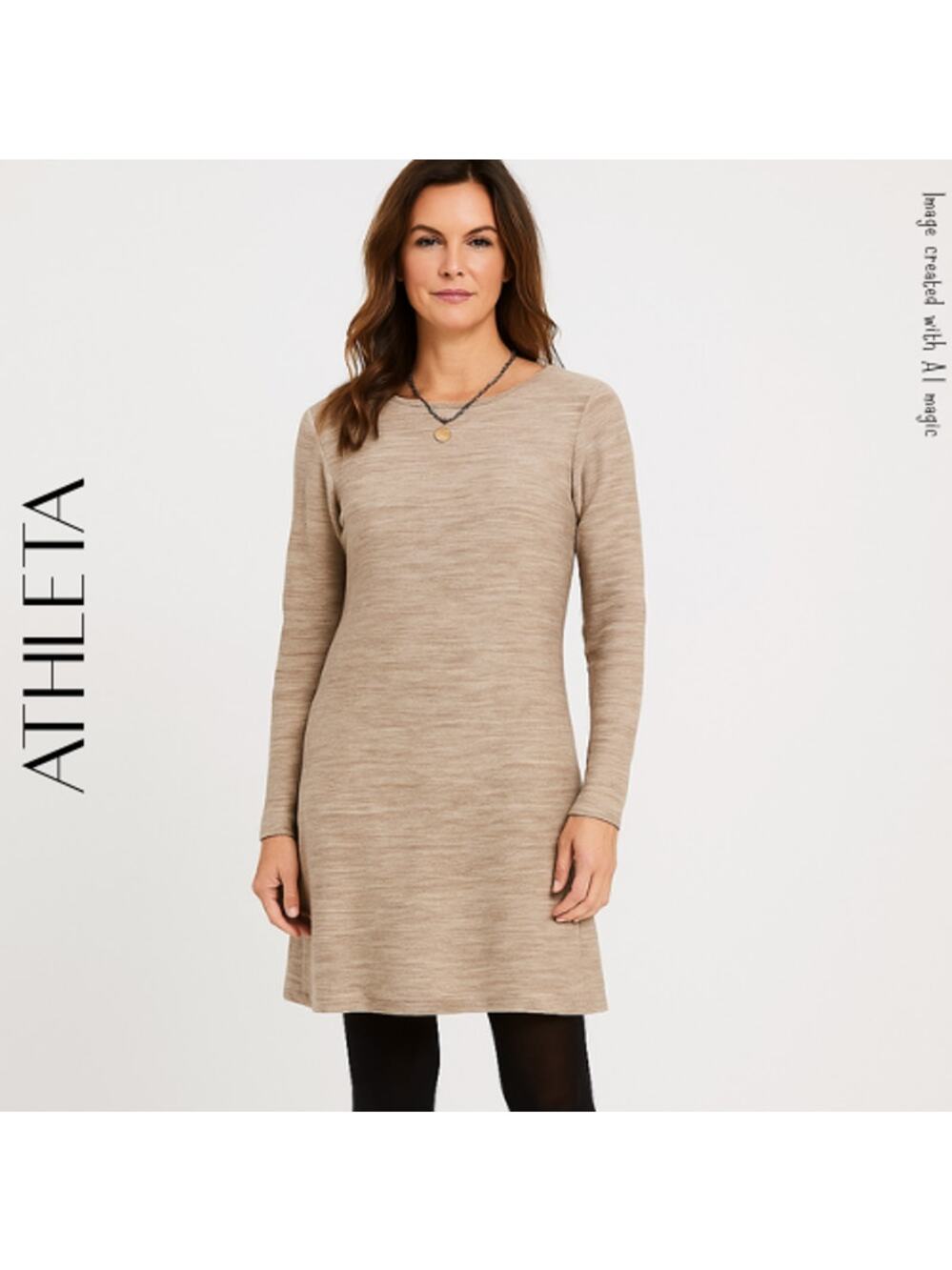 ATHLETA Retreat Marled Knit Sweater Dress, XS